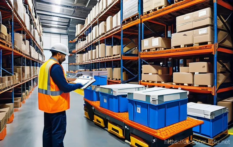 로봇기술사와 로봇 비전 시스템 - **Prompt for Industrial Quality Control:**
    "A highly detailed, photorealistic image of a sleek, ...