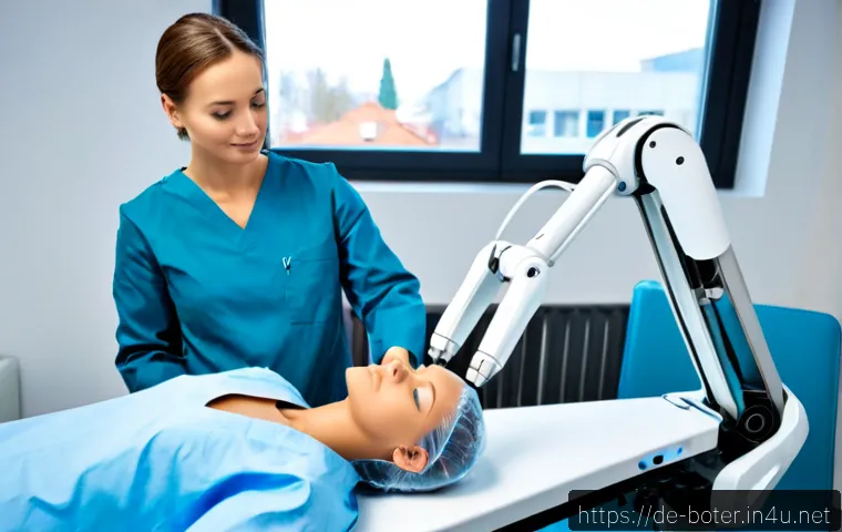 Home 26 로봇기술사와 의료 로봇 설계 - Photorealistic medical robotics engineer in a modern German hospital innovation laboratory, carefull...